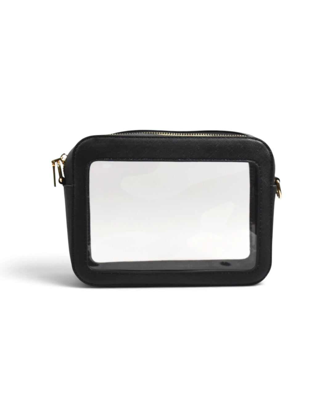 Michelle Clear Crossbody Handbag - Black