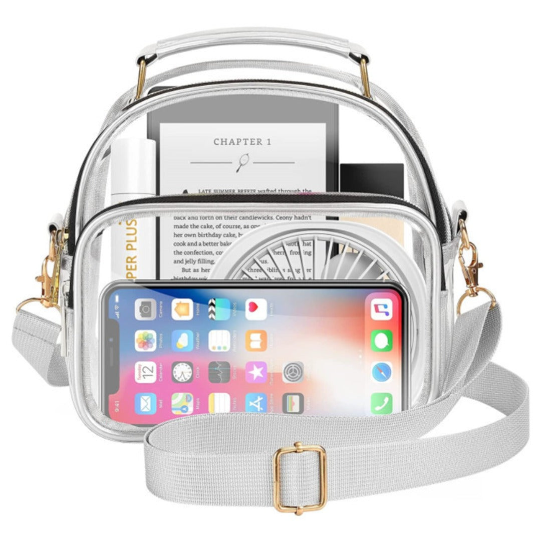 Transparent Small Crossbody Purse - Stylish Women's Shoulder Crossbody Bag with Convenient Capacity