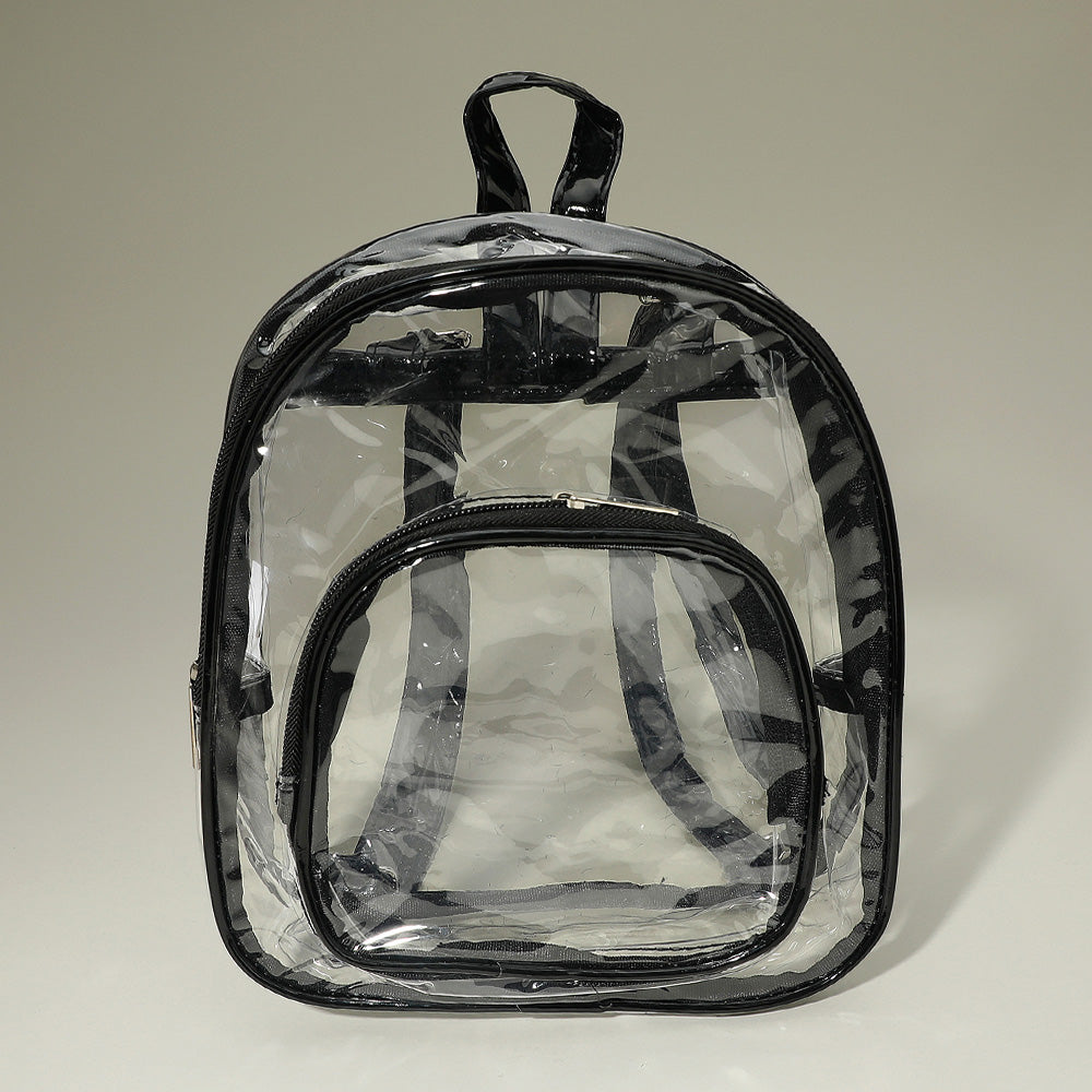 Front Pocket Transparent Backpack Bag