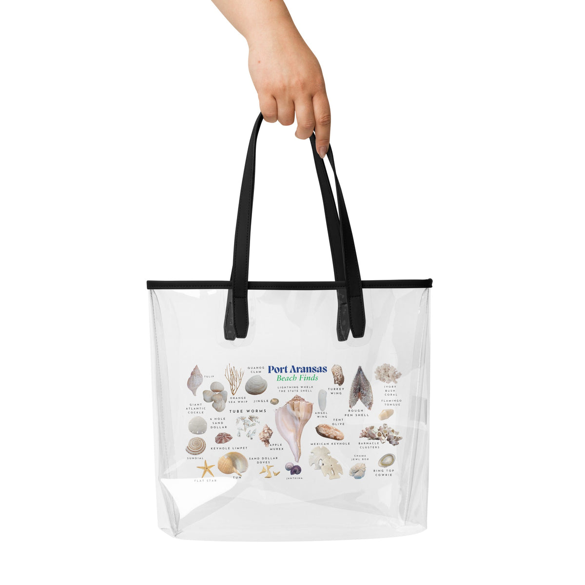 Port Aransas Beach Finds Clear Tote Bag